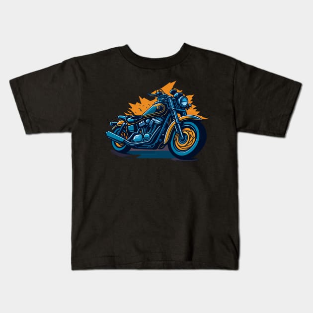 Bike Adventure Kids T-Shirt by FabRonics